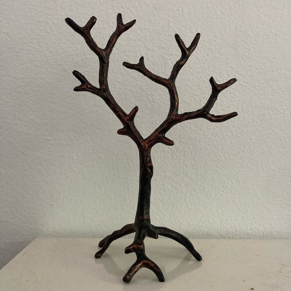 Metal tree decor or jewelry holder